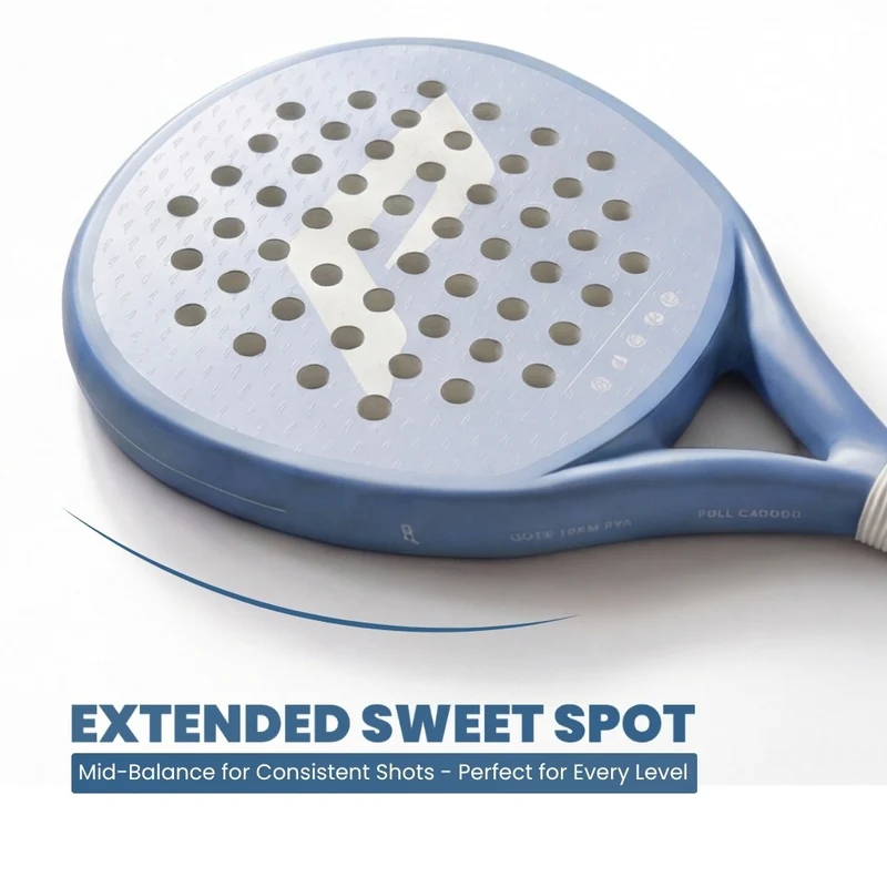 Padelschläger Light+ Vollcarbon – Blau