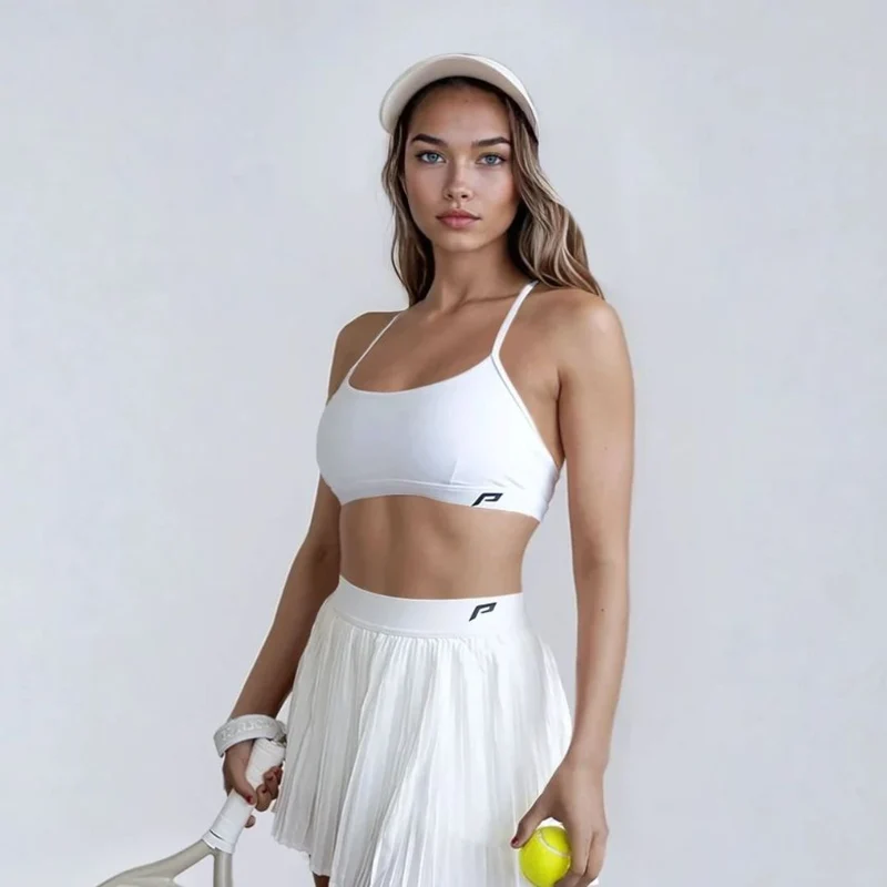 Padel-Sport-BH für Damen – Sculpt – Weiß