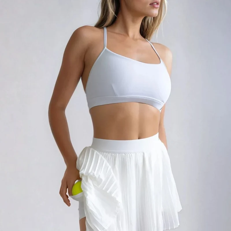 Padel-Sport-BH für Damen – Sculpt – Weiß