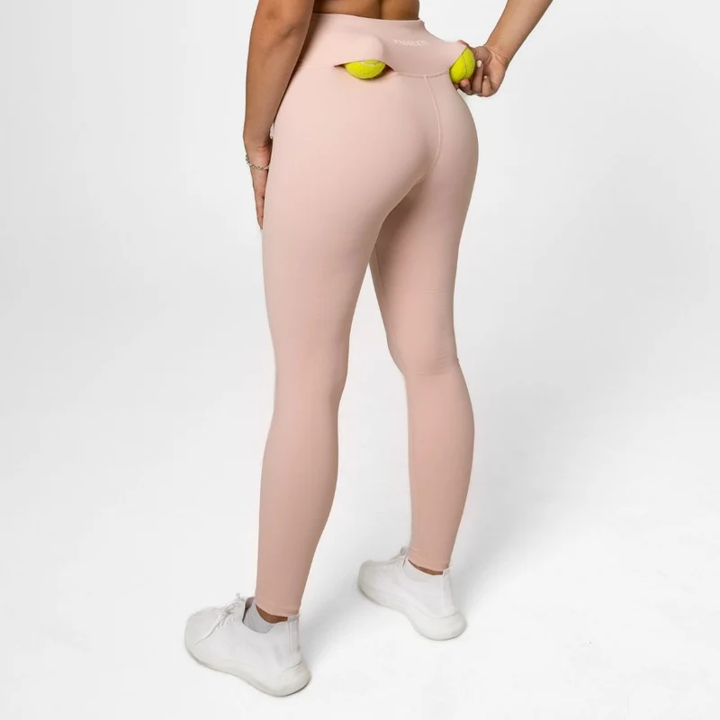 Damen-Padel-Leggings mit hoher Taille – mit Balltasche