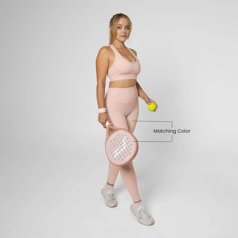 Damen-Padel-Leggings mit hoher Taille – mit Balltasche
