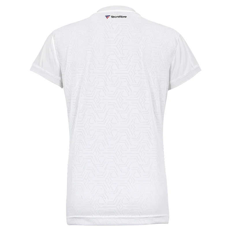 POLO TEAM MESH WHITE FILLE