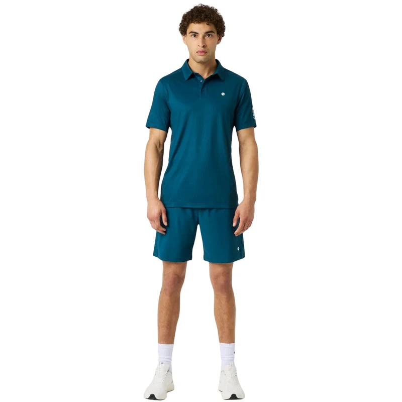 Björn Borg Ace Mesh Panel Polo Reflecting Pond Set