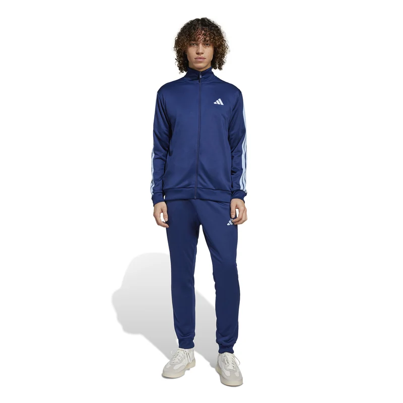 3Stripes Trainingsanzug Herren - dunkelblau, weiß