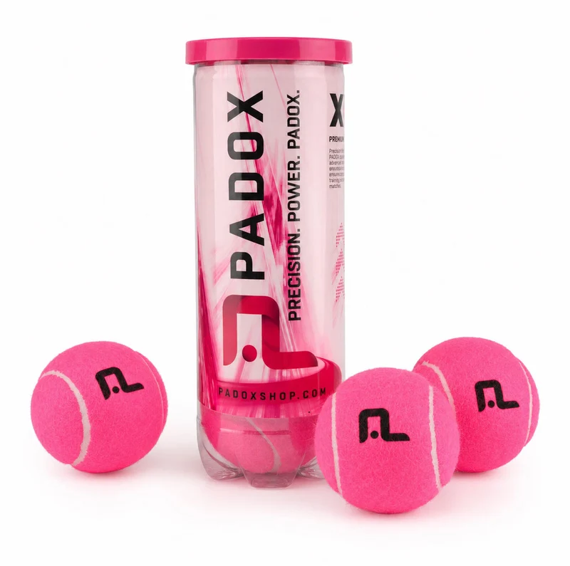 PADOX Padelbälle Pink (1 Dose / 3 Bälle)