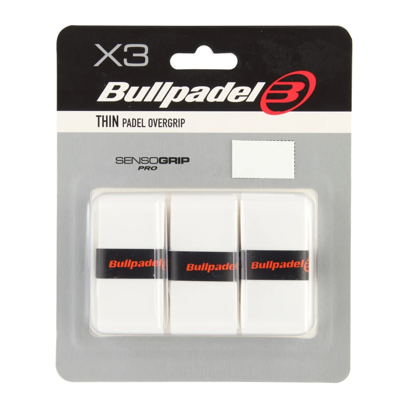 Bullpadel GB-1603 Thin Overgrip Weiß (3er-Pack)