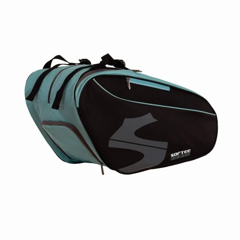 Softee Max Racket Bag Schwarz/Hellblau