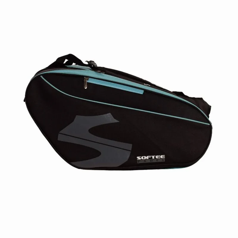 Softee Max Racket Bag Schwarz/Hellblau