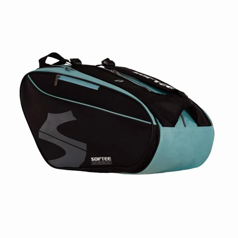Softee Max Racket Bag Schwarz/Hellblau