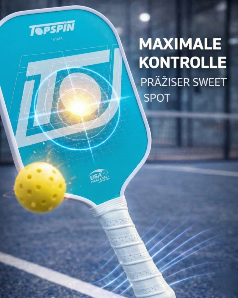 Topspin LED Pickleball Paddle Set ( 2 Rackets - 2 Balls - 1 Carry Bag)