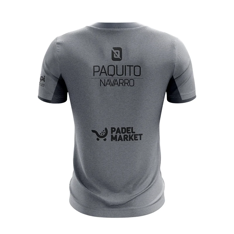 BULLPADEL MENSA Gris FW26 PAQUITO NAVARRO (Camiseta Oficial)