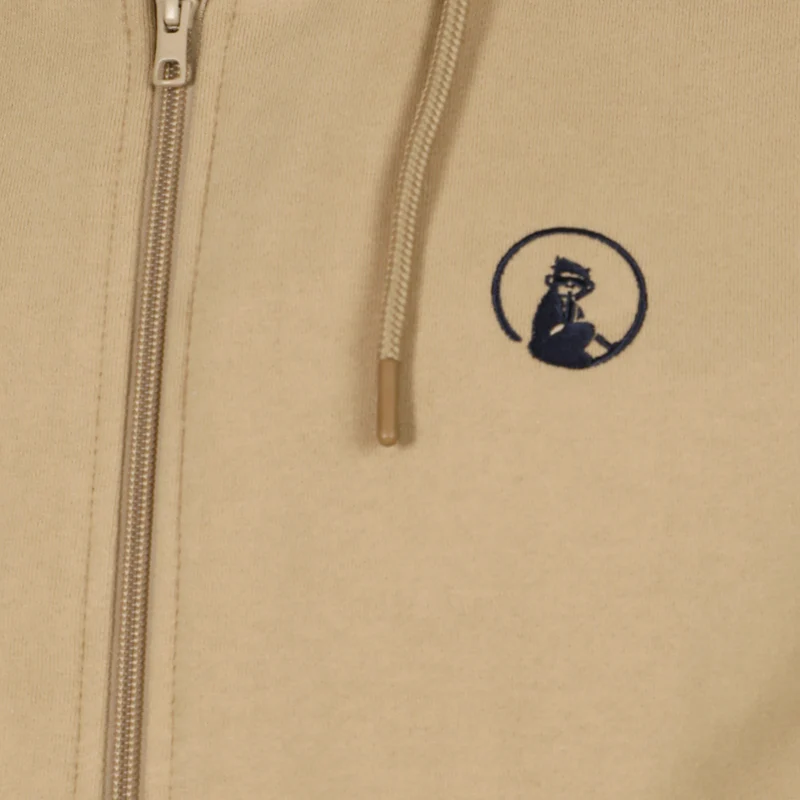 Wild Tonal Zip Sweatjacke Herren-Beige