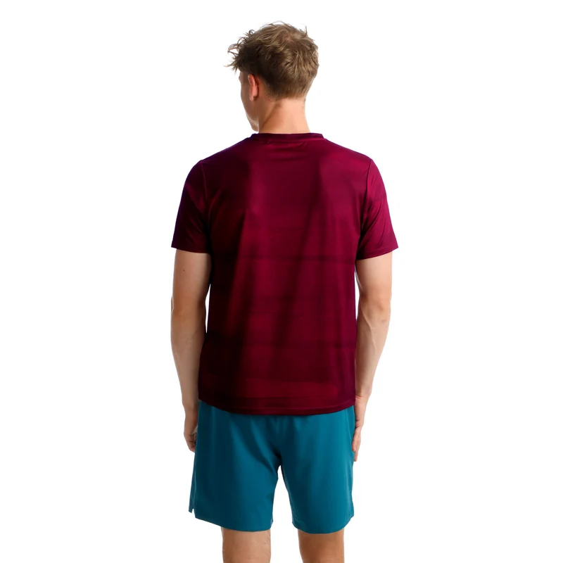 Create Receiver Wipe T-Shirt Herren-Weinrot,Weiß
