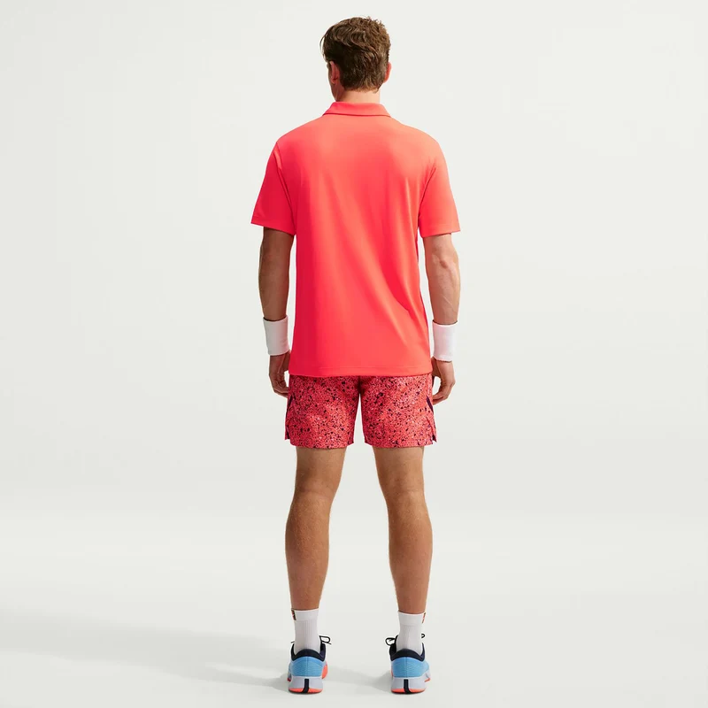 Dri-Fit Victory Court Solid Polo Herren - rot, schwarz