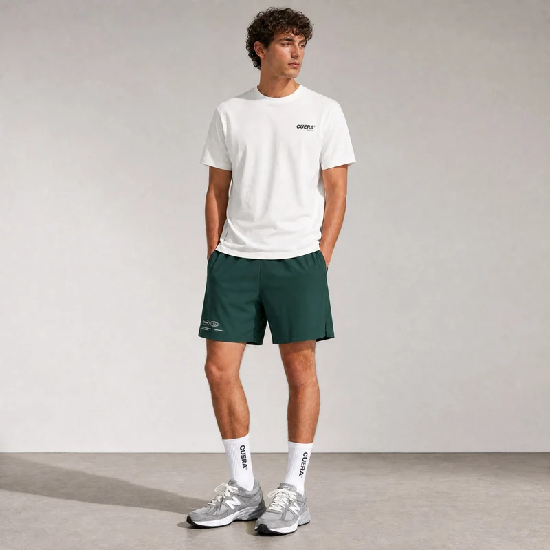 Herren Active Globe Shorts - Court Green