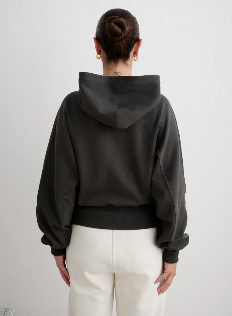 Dark Ivy Sportif Half Zip Hood