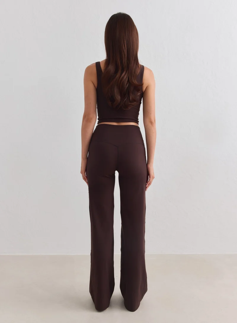 Chocolate Sense Straight Leg Tights
