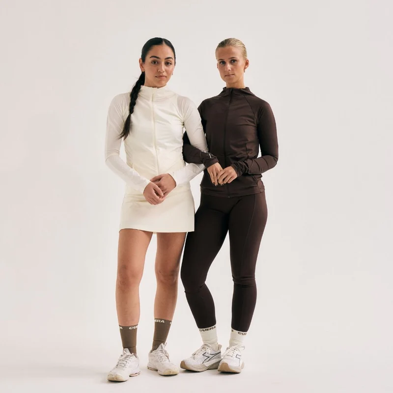 Active Cuera Zip Cardigan - Dunkelbraun