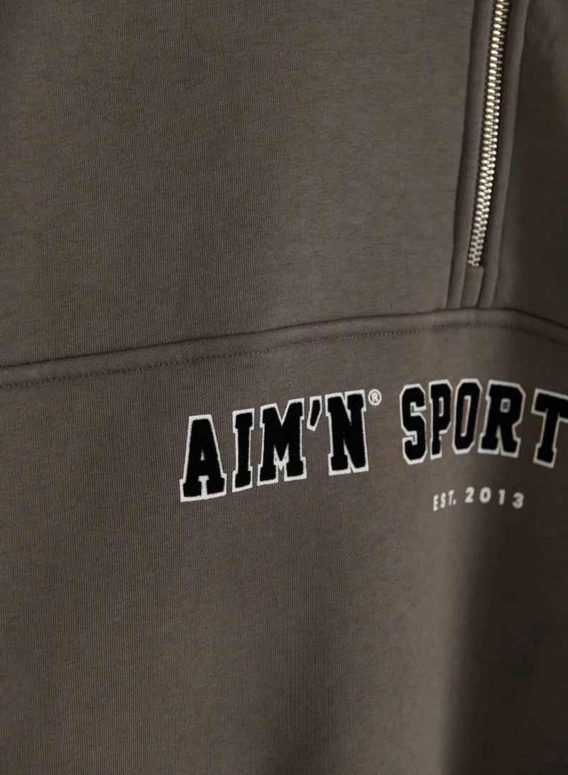 Dark Ivy Varsity Sweat Half Zip