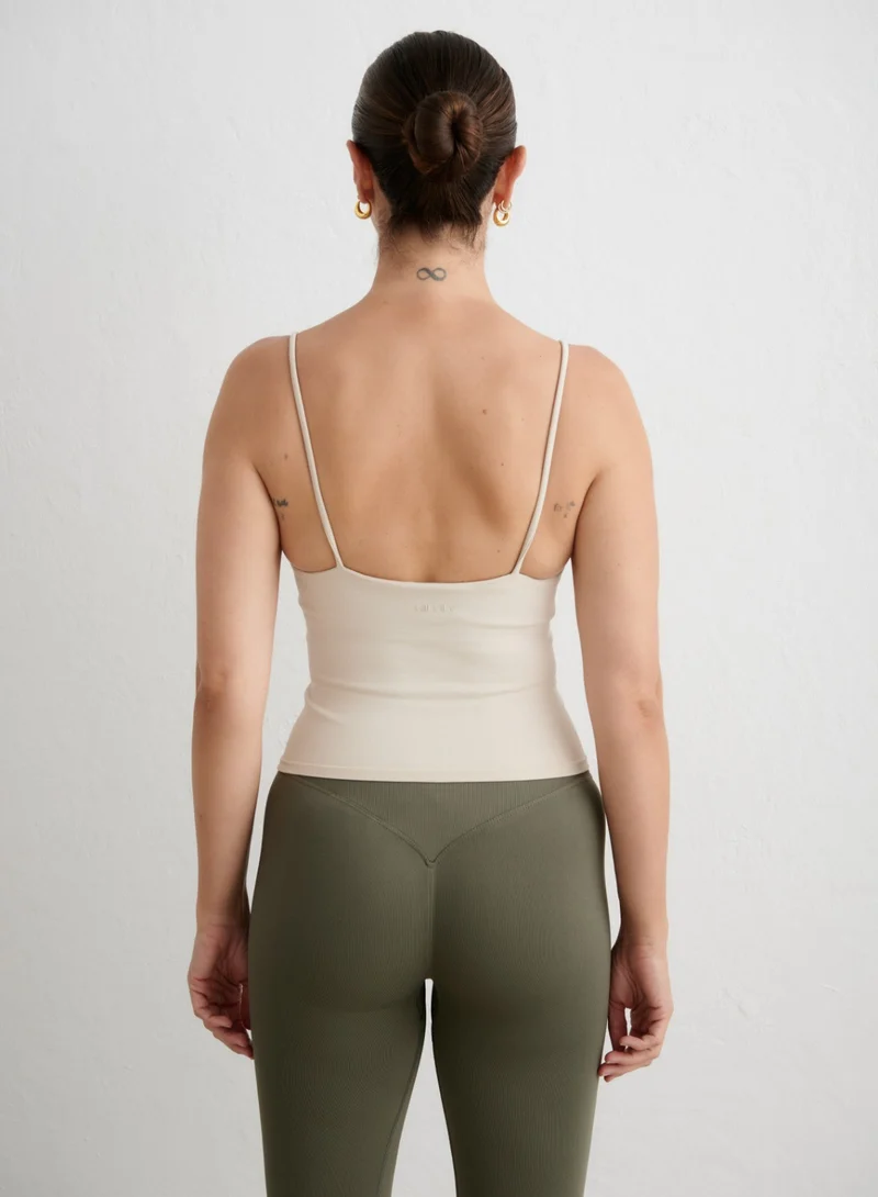 Sand Shape Seamless Strap Singlet