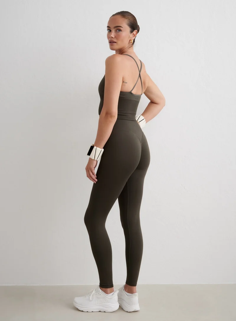 Dark Ivy Shape Seamless Tall Tights