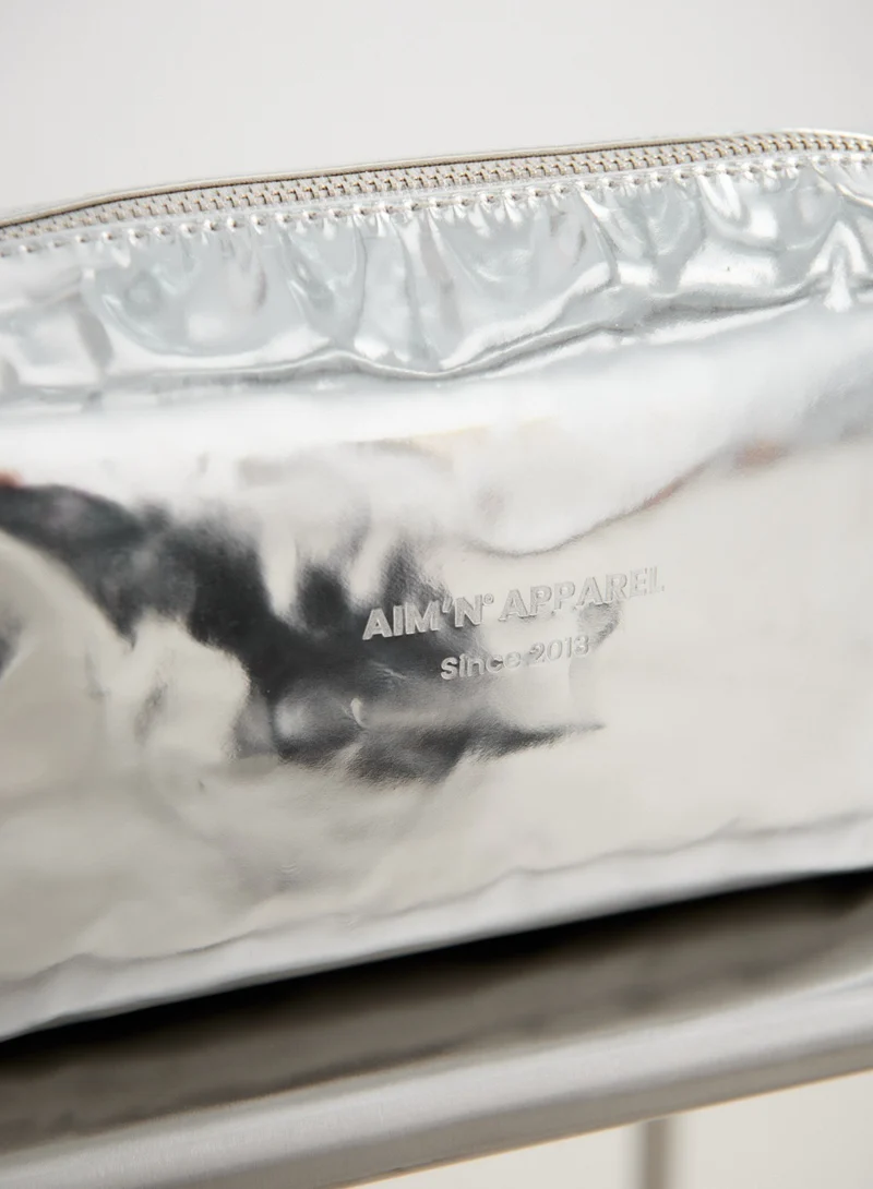 Silver Small Toiletry Bag