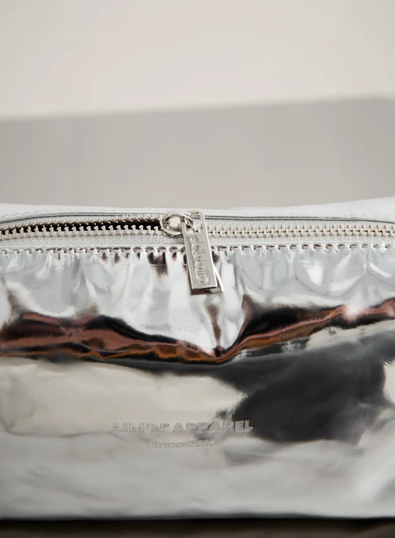 Silver Small Toiletry Bag