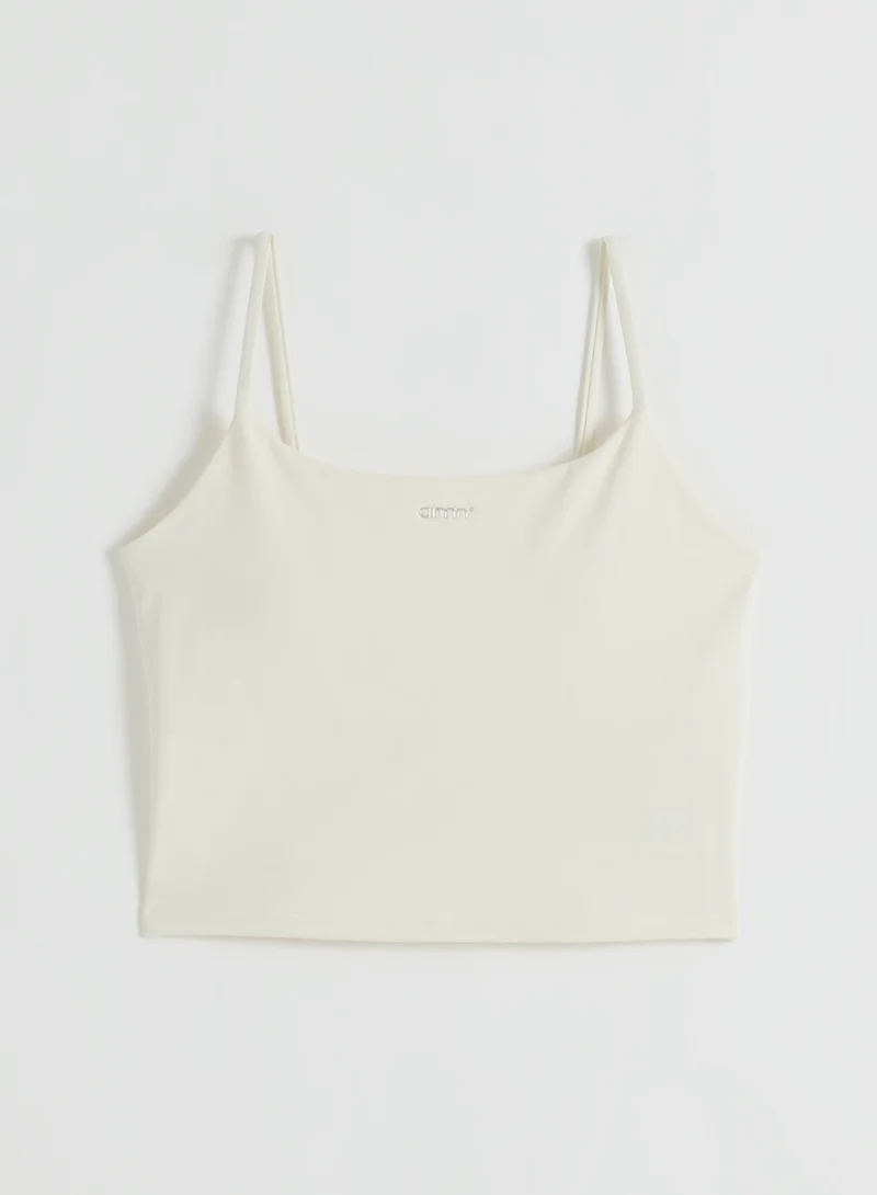 Cream Sculpting Strap Singlet
