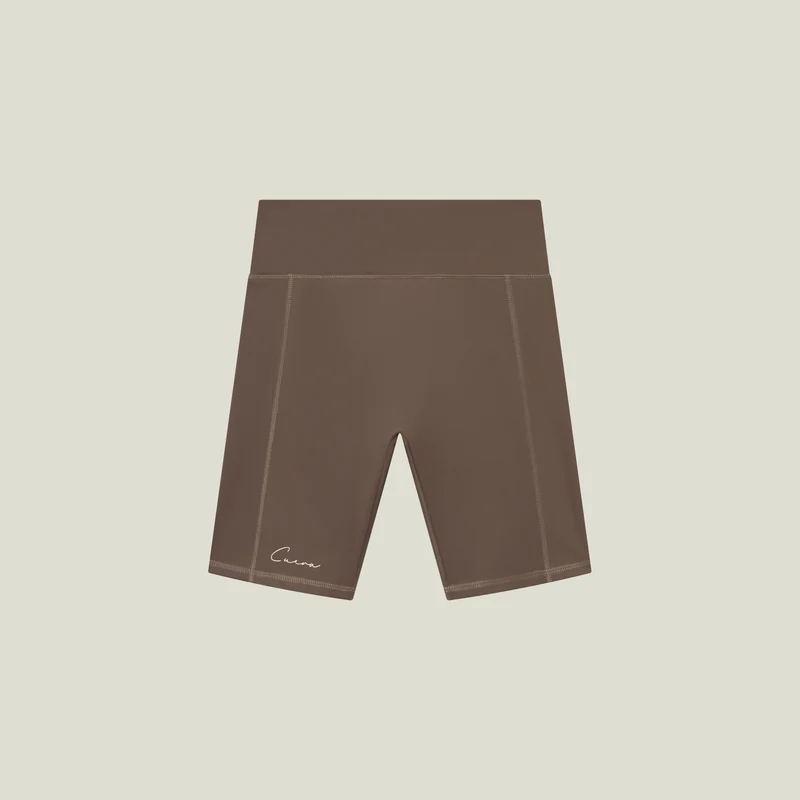 Active Biker Tights Hidden Seem - Walnuss