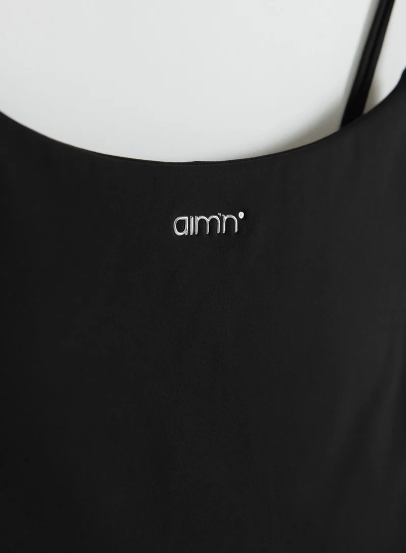 Black Sculpting Strap Singlet