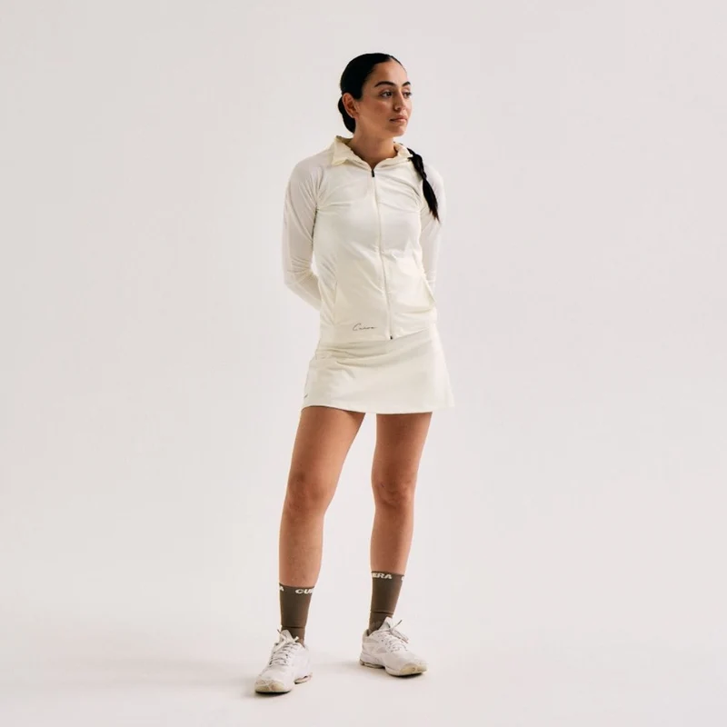 Active Cuera Zip Cardigan - Off-White