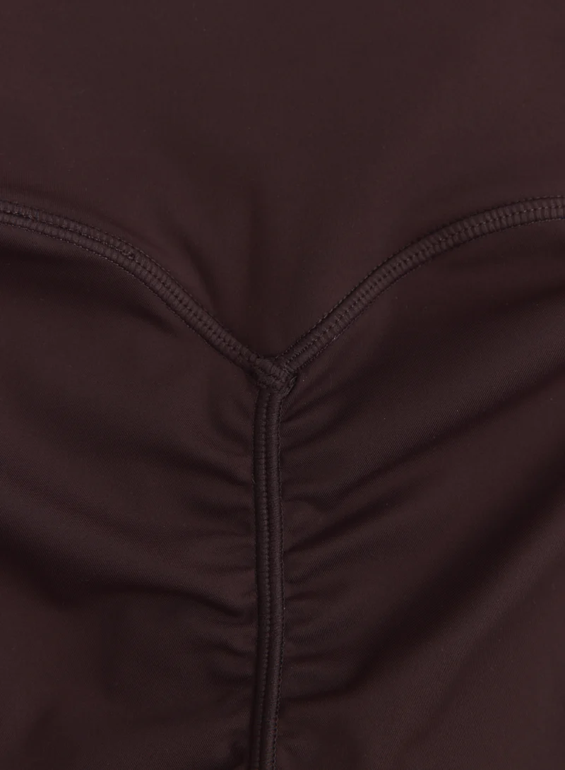 Chocolate Sculpting Scrunch Tights