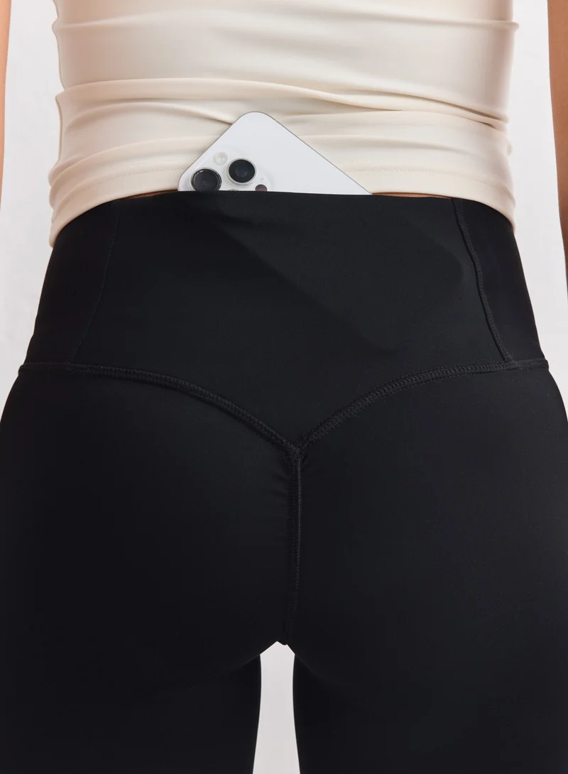 Black Sculpting Scrunch Tights