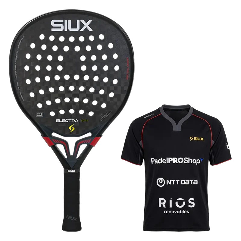 Pack Siux Electra Stupa — Pala ST5 Pro Shadow Red 2026 + Camiseta Negra