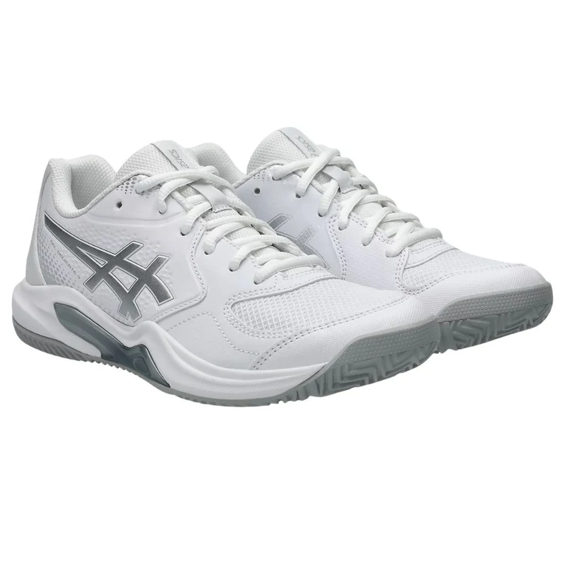 Asics Padelschoen Gel Dedicate 9 Padel Dames Wit Zilver