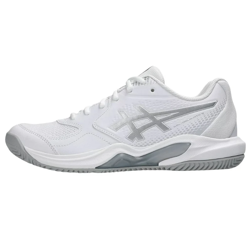 Asics Padelschoen Gel Dedicate 9 Padel Dames Wit Zilver