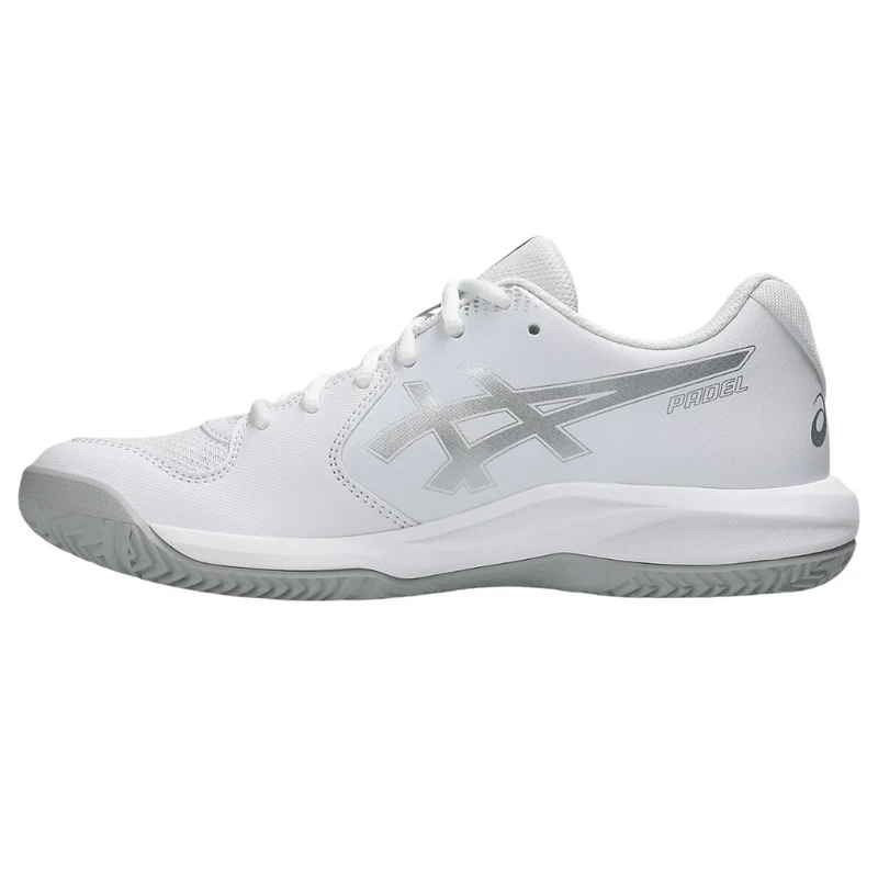 Asics Padelschoen Gel Dedicate 9 Padel Dames Wit Zilver