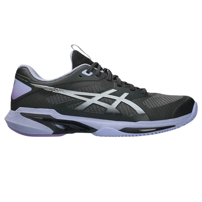 Asics Tennisschoen Solution Speed FF 4 Clay Night Energy Heren Donkergrijs