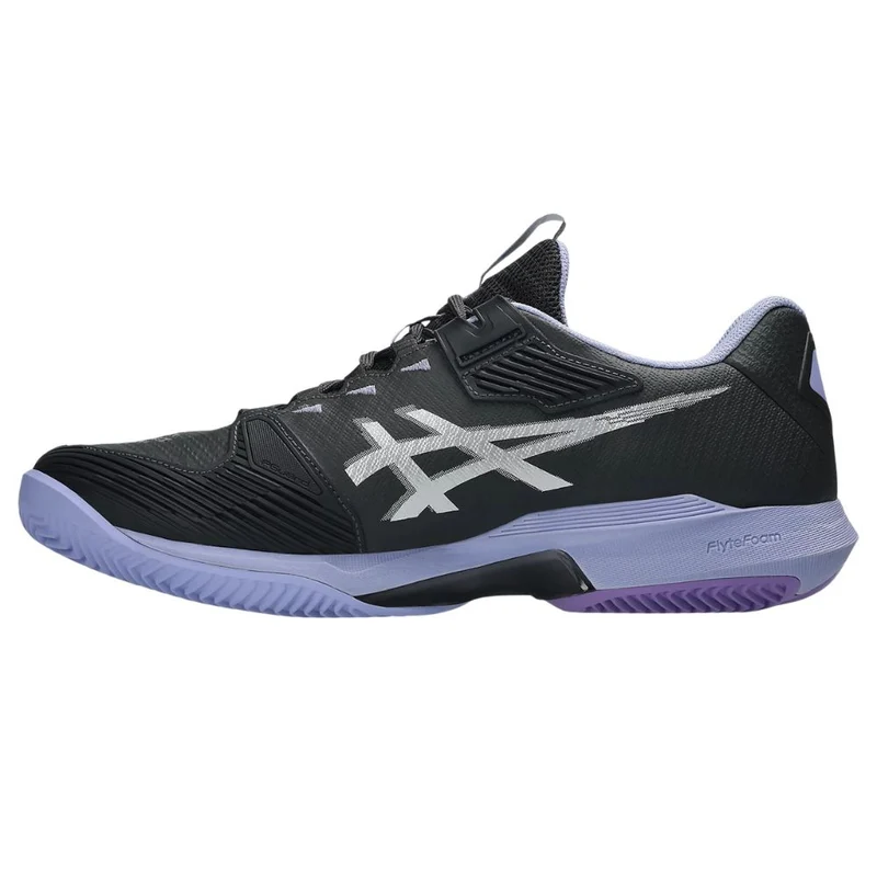 Asics Tennisschoen Solution Speed FF 4 Clay Night Energy Heren Donkergrijs