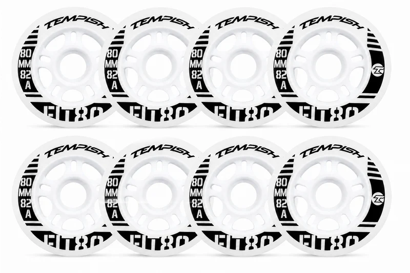 Tempish FIT 80 Inlinerollen 80mm 82A 4er/8er Set Fitness Inline Skates