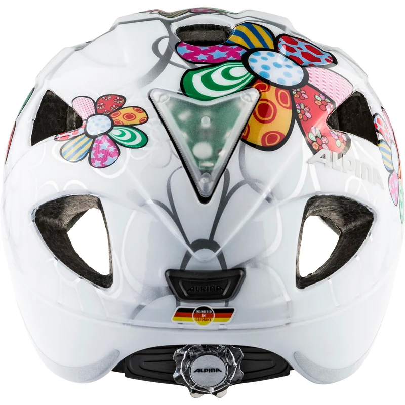Alpina XIMO Fahrradhelm white flowers Kinder