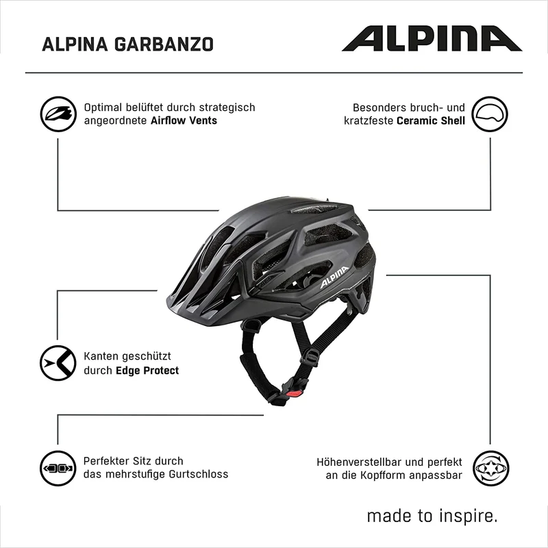Alpina GARBANZO Fahrradhelm indigo matt Unisex