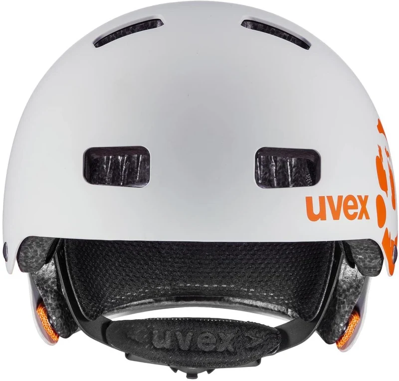 uvex KID 3 CC Dirtbike light grey orange Kinder Fahrradhelm