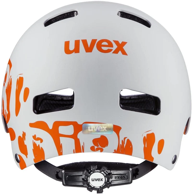 uvex KID 3 CC Dirtbike light grey orange Kinder Fahrradhelm