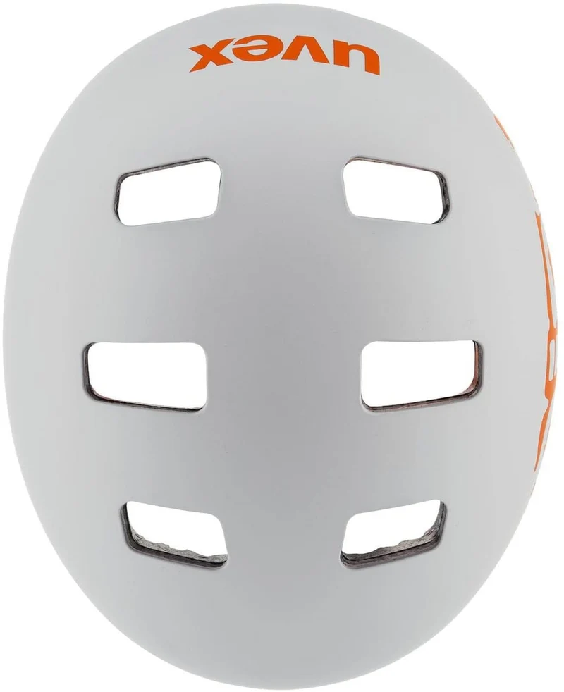 uvex KID 3 CC Dirtbike light grey orange Kinder Fahrradhelm