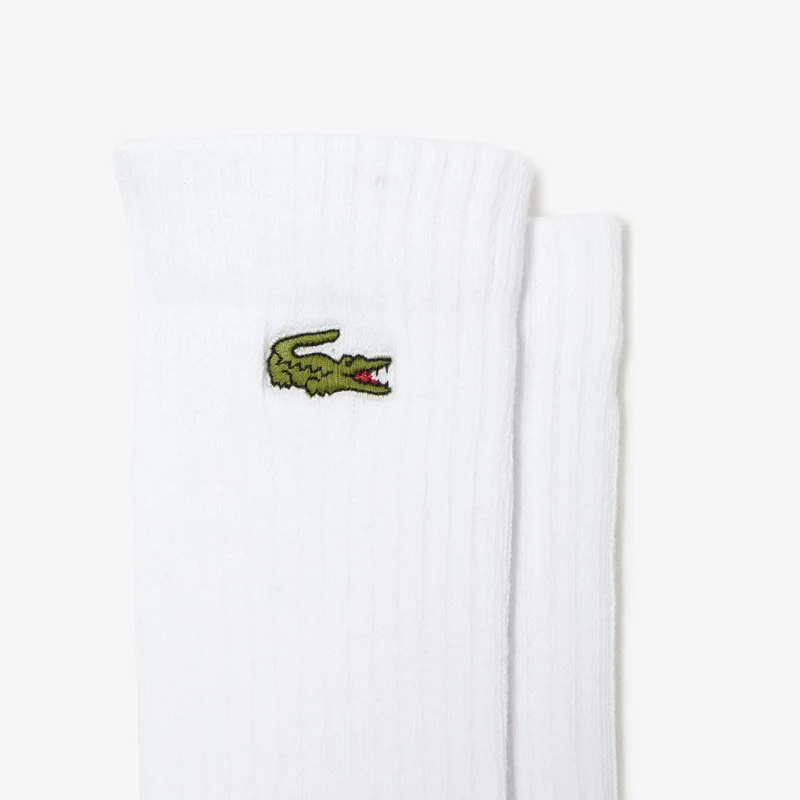 Lacoste Socks (3-Pack, Blanc)