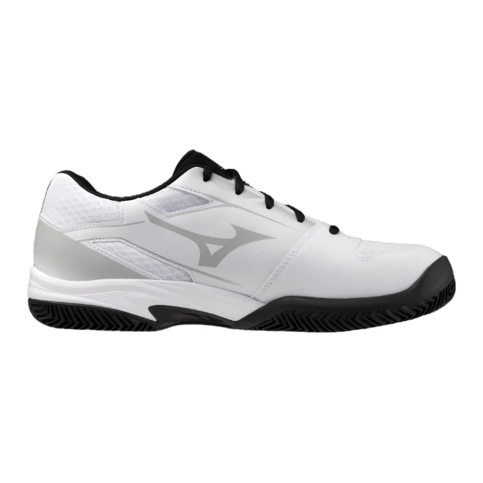 Mizuno Break Shot 5 CC Padel Shoes (White/Black/Harbor Mist)
