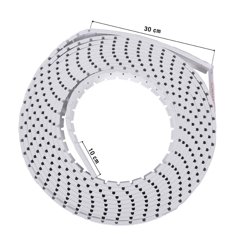 TENNtastic WHITE FLEX Hybrid – Tennislinien All-In-Set 40/50 mm, mit Befestigung, weiß