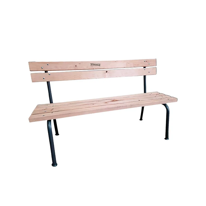 Tennisholzbank Tenntastic mit Rückenlehne – 160 cm, Bausatz Tanne