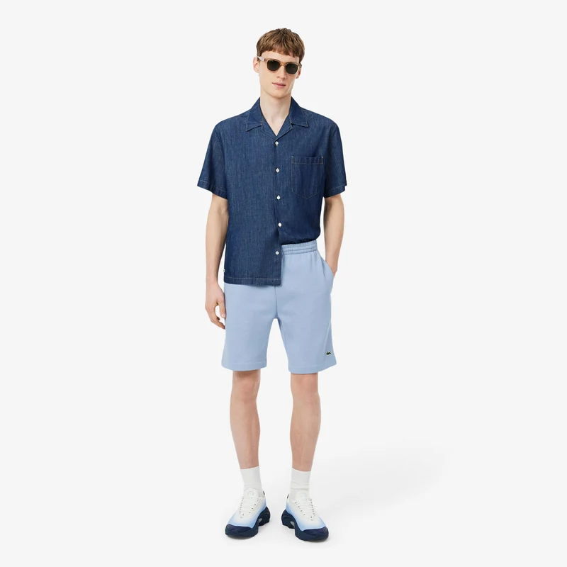 Shorts Herren - hellblau, grün